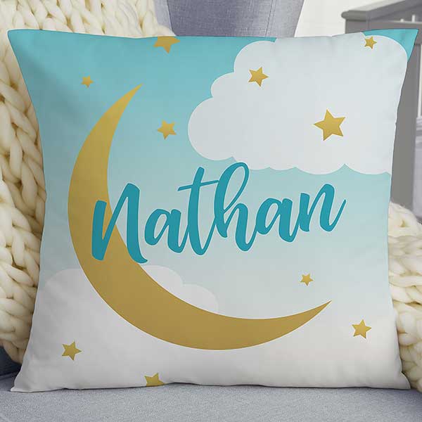 Beyond The Moon Personalized Nursery Throw Pillows - 21486