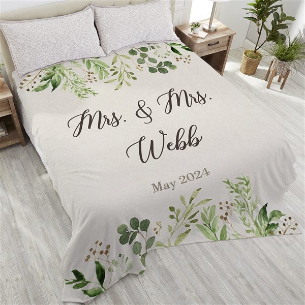 Personalized Couple Blanket - Laurels of Love - 21532