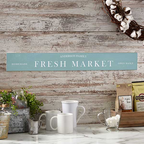 Personalized Kitchen Sign - Family Market - 21539