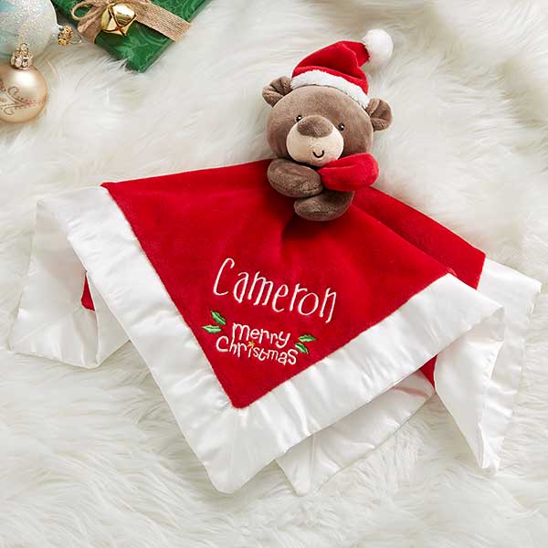 Santa Bear Baby Lovey