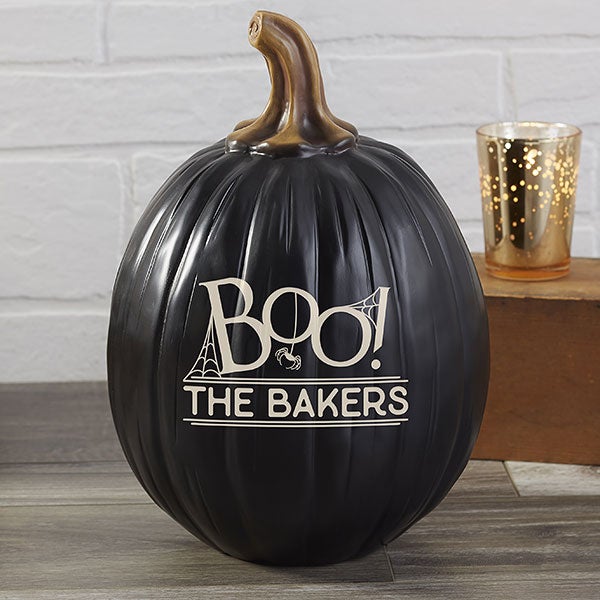 BOO! Personalized Pumpkins - Reusable Halloween Decoration - 21607