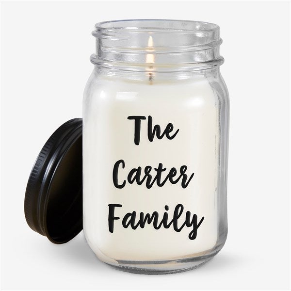 Personalized Mason Jar Candles - Add Any Text - 21629