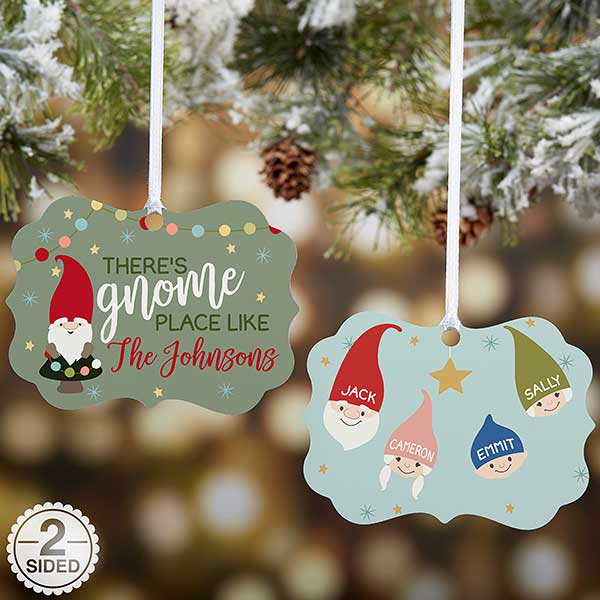 Personalized Gnome Family Christmas Ornament Personalized Gnome Family Christmas Ornament - 21667 - Personalized Gnome Family Christmas Ornament