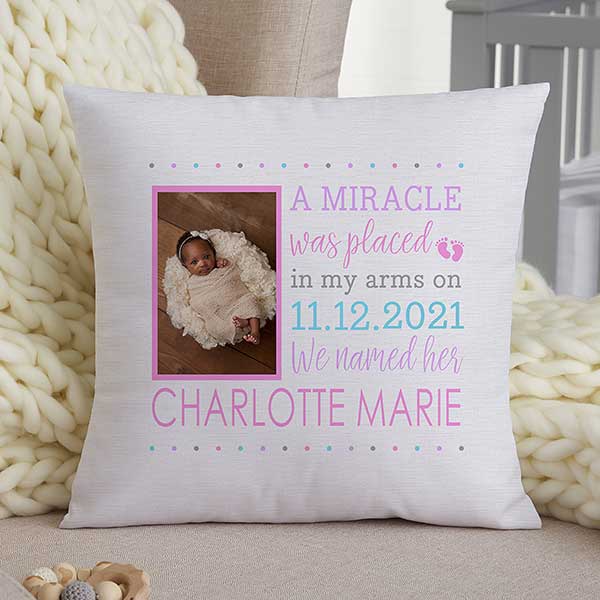 baby keepsake pillow