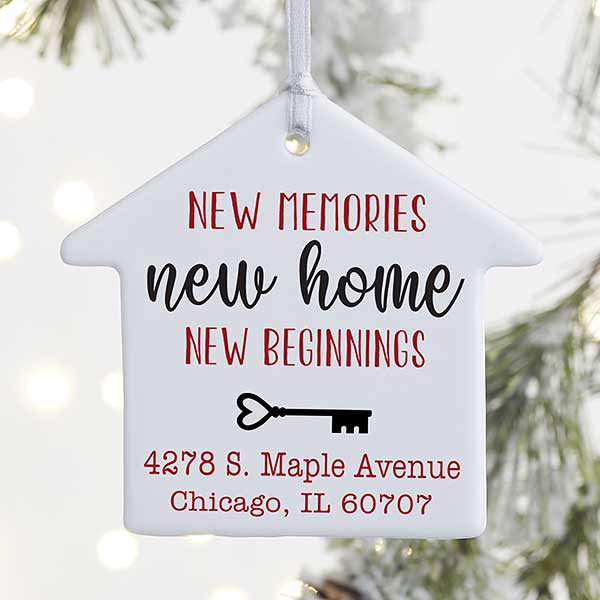 New Memories, New Home Personalized Ornaments - 21697