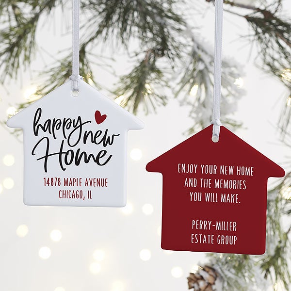 Happy New Home Personalized House Ornaments - 21699