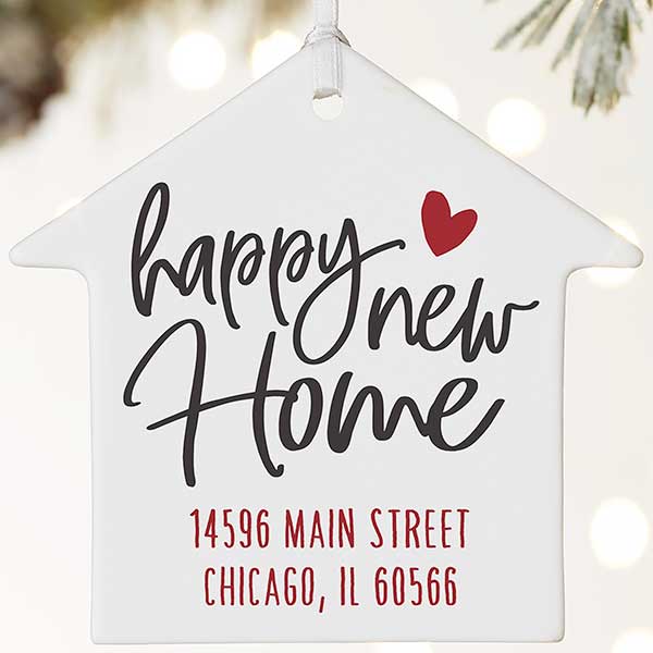 Happy New Home Personalized House Ornaments - 21699