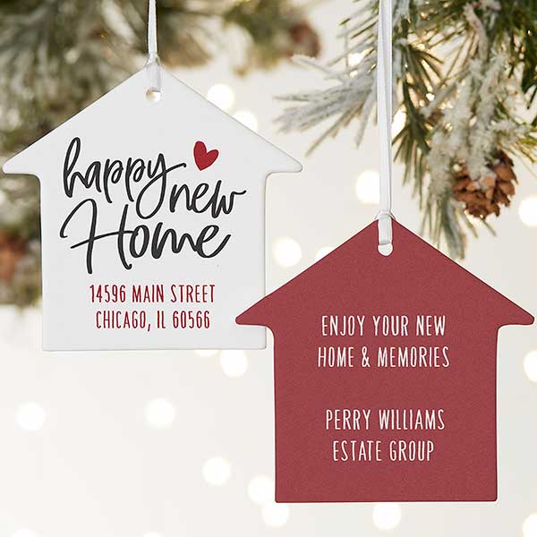 Happy New Home Personalized House Ornaments - 21699