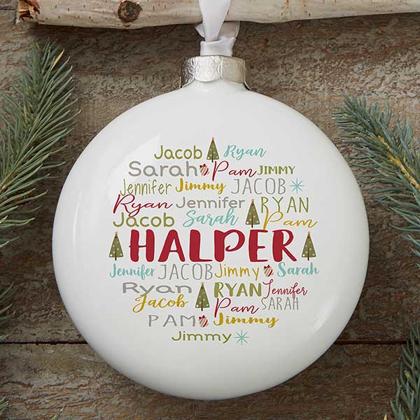 Personalized Family Ornaments - Whimsical Winter - 21702