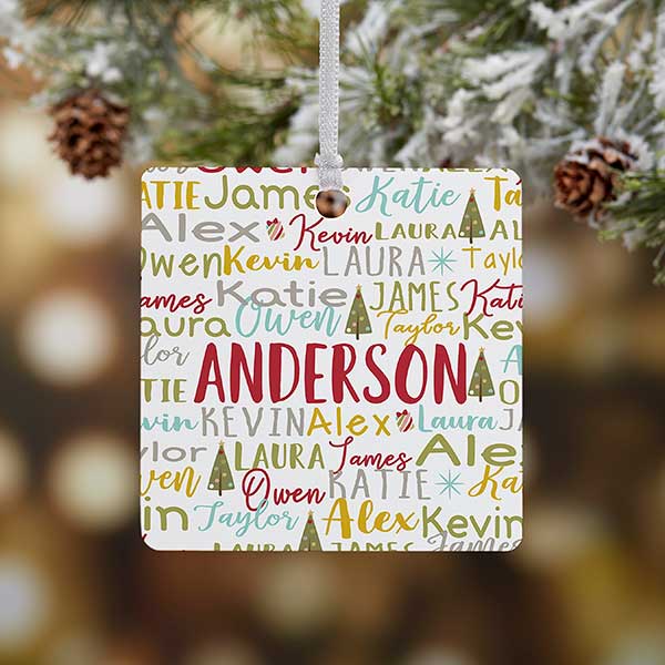 Personalized Family Ornaments - Whimsical Winter - 21702