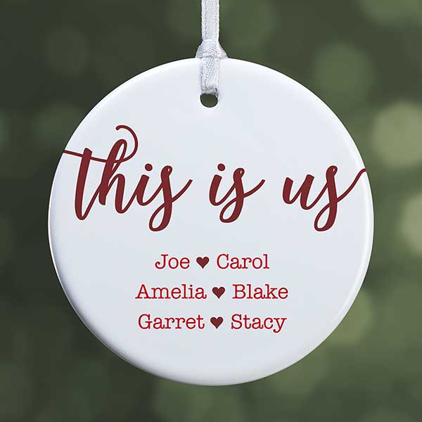 Personalized Christmas Ornaments - This Is Us - 21707