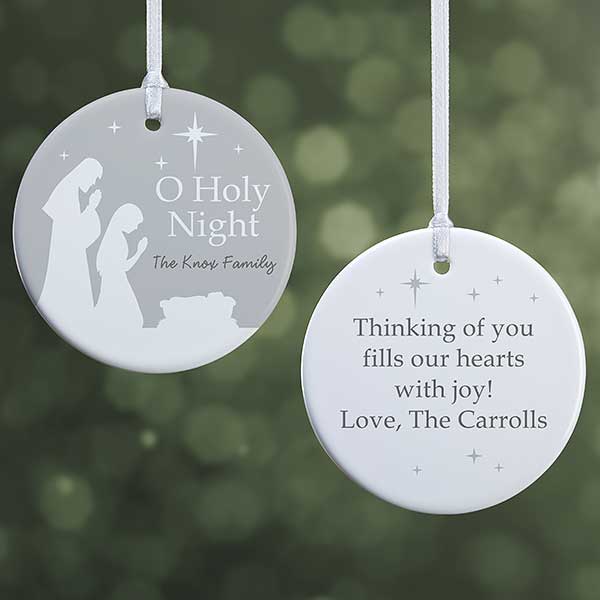 Personalized Christmas Ornaments - O Holy Night - 21709