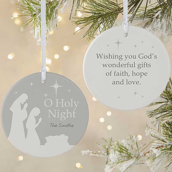 Personalized Christmas Ornaments - O Holy Night - 21709