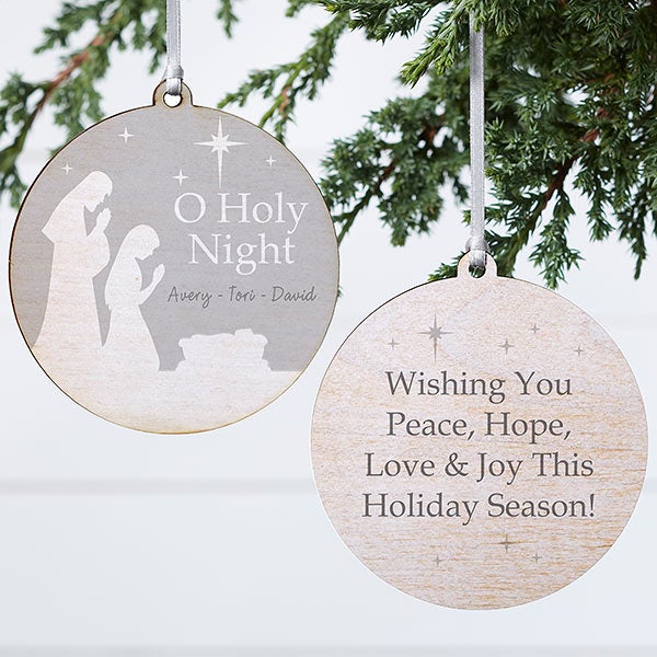 Deck The Halls Wood Ornaments Holy Night Christmas Silent Night Wood Christmas Ornaments Joy To The World Christmas Decoration