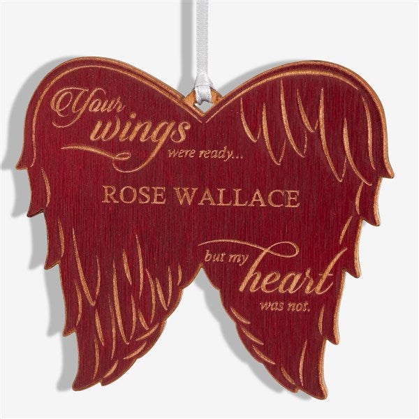 Personalized Angel Wings Memorial Ornament - 21721