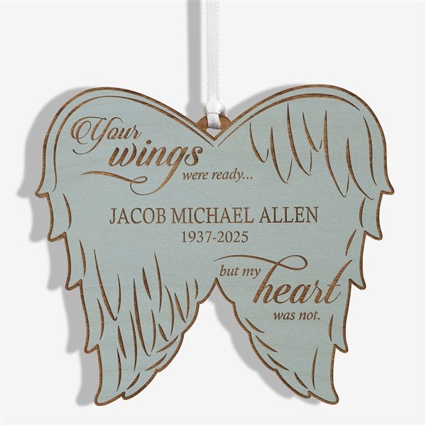 Personalized Angel Wings Memorial Ornament - 21721