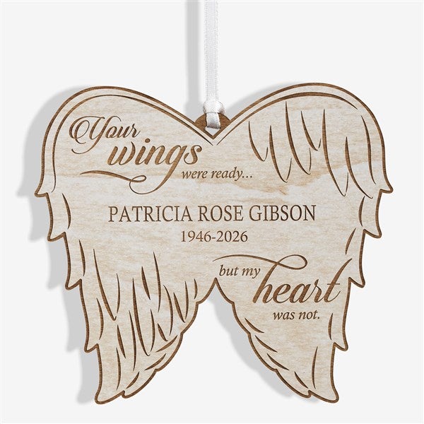 Personalized Angel Wings Memorial Ornament - 21721