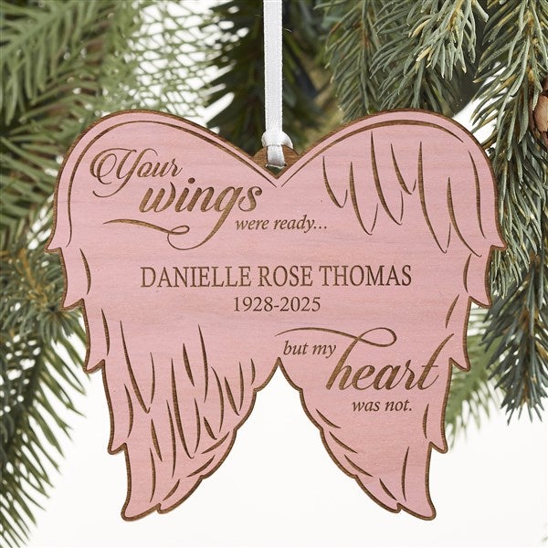 Personalized Angel Wings Memorial Ornament - 21721