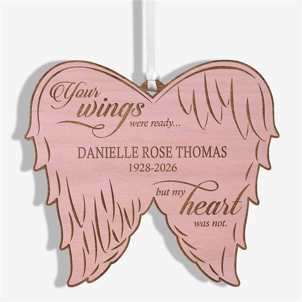 Personalized Angel Wings Memorial Ornament - 21721