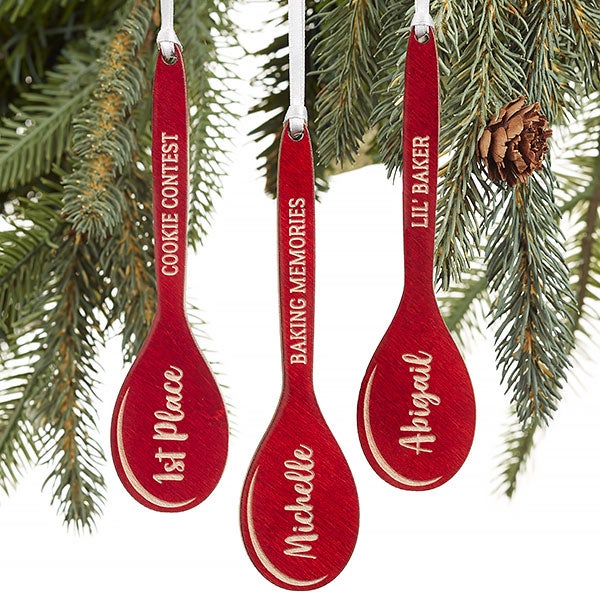 Personalized Wooden Spoon Ornaments - Best Chef - 21722