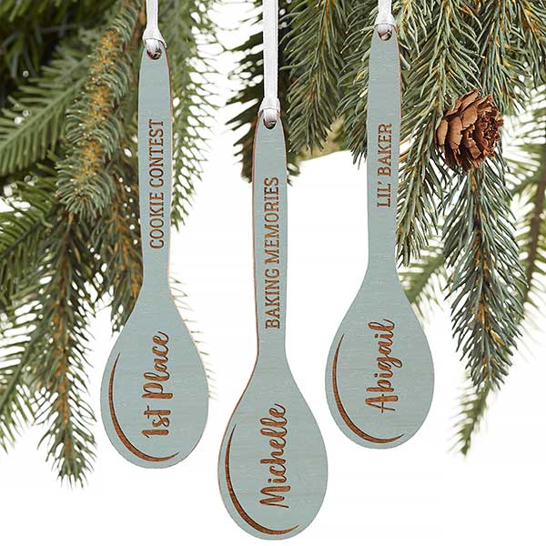 Personalized Wooden Spoon Ornaments - Best Chef - 21722