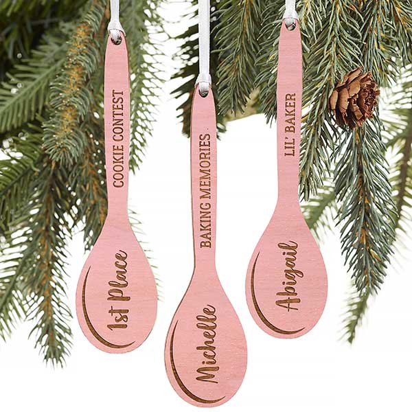 Personalized Wooden Spoon Ornaments - Best Chef - 21722