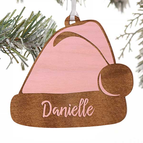 Personalized Santa Hat Christmas Ornament - 21723