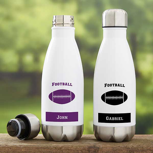 Personalized Football Insulated Water Bottles - 21743