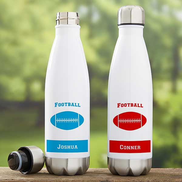 Personalized Football Insulated Water Bottles - 21743