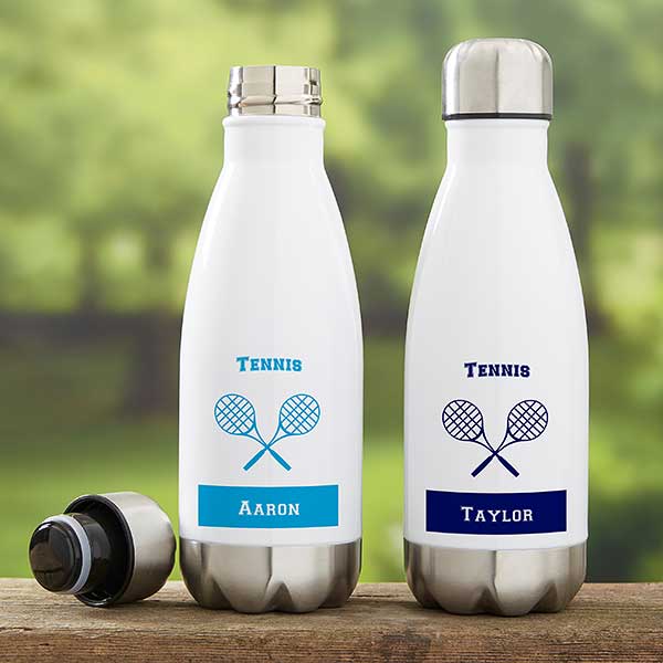 Tennis Personalized Insulated Water Bottles - 21745