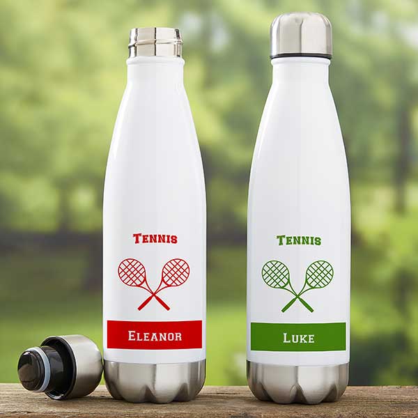 Tennis Personalized Insulated Water Bottles - 21745