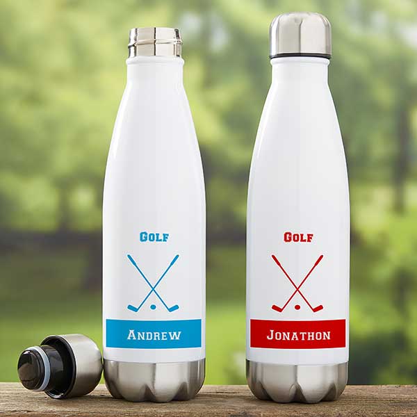 Golf Personalized Insulated Water Bottles - 21747