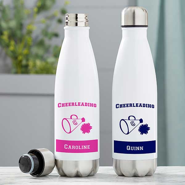 Cheer Water Bottle Personalized Cheer Cheerleader Water 