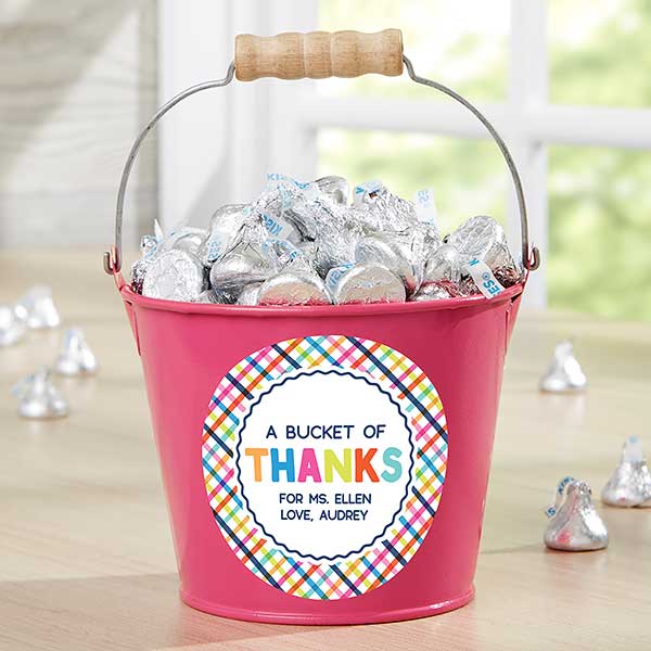 Bucket of Thanks Personalized Mini Bucket Thank You Gift - 21760