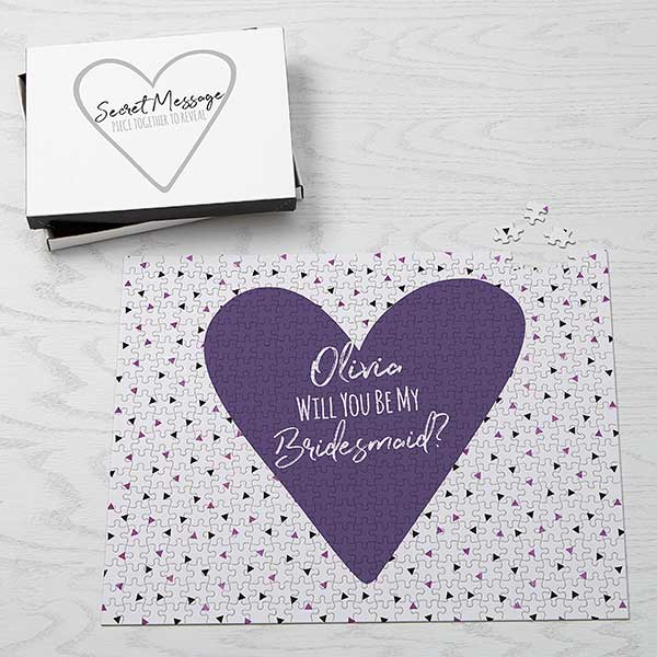Will You Be My Bridesmaid Personalized Hidden Message Puzzles - 21763