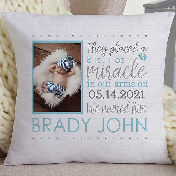 personalized baby pillow keepsake