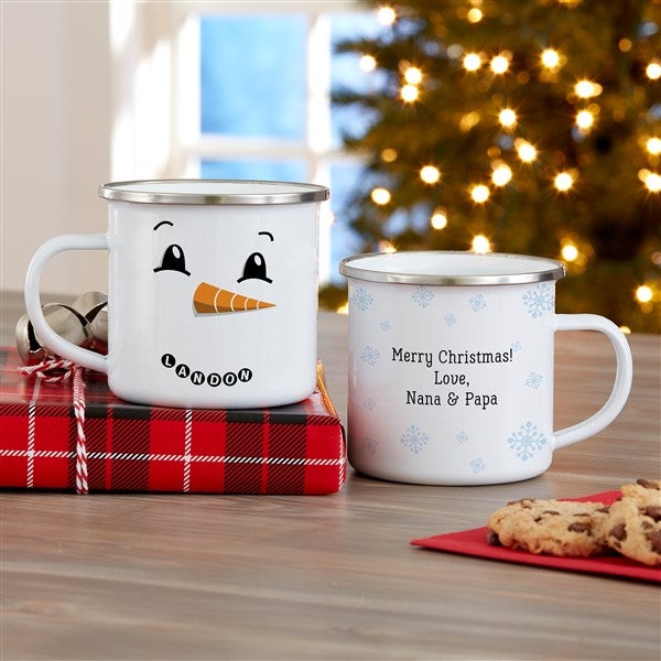 Santa’s Cookies Pattern Clear Glass Mug