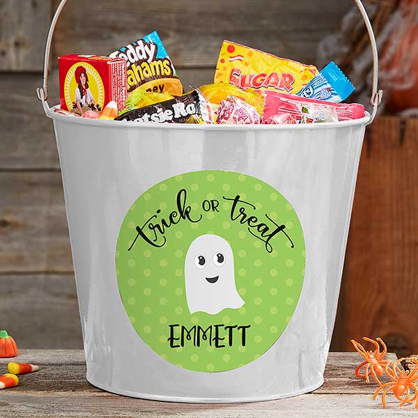 Personalized Halloween Trick or Treat Buckets - 21831