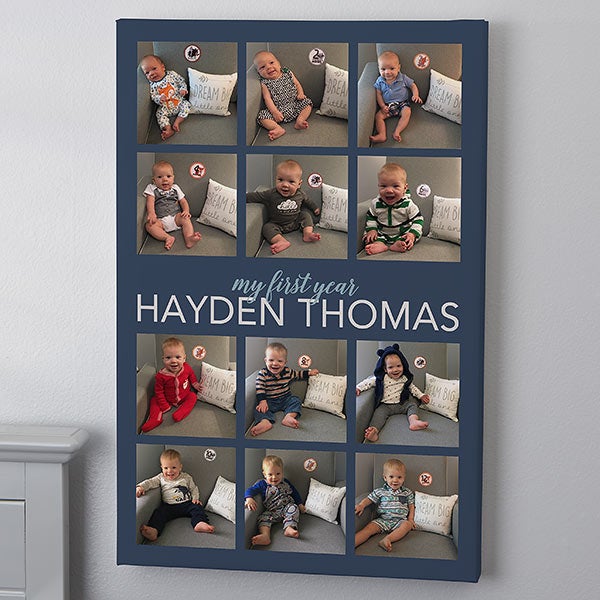 My First Year 16x24 Photo Canvas Print