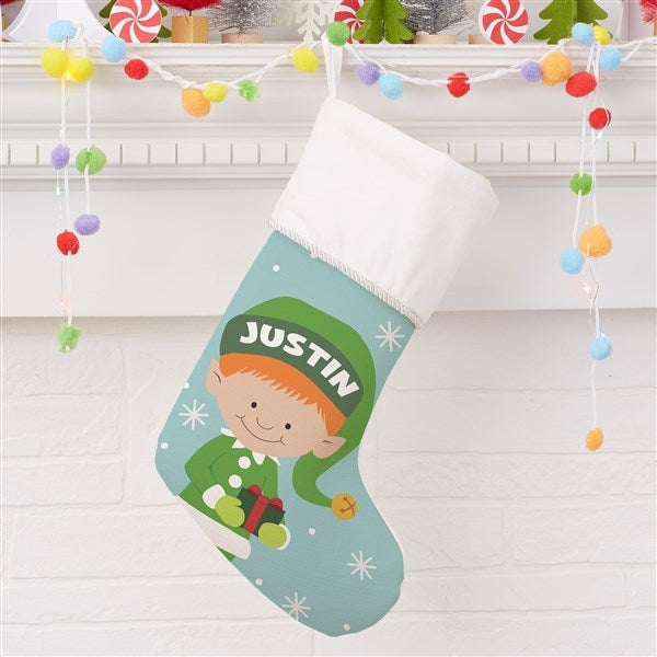 Christmas Elf Characters Personalized Christmas Stockings - 21842