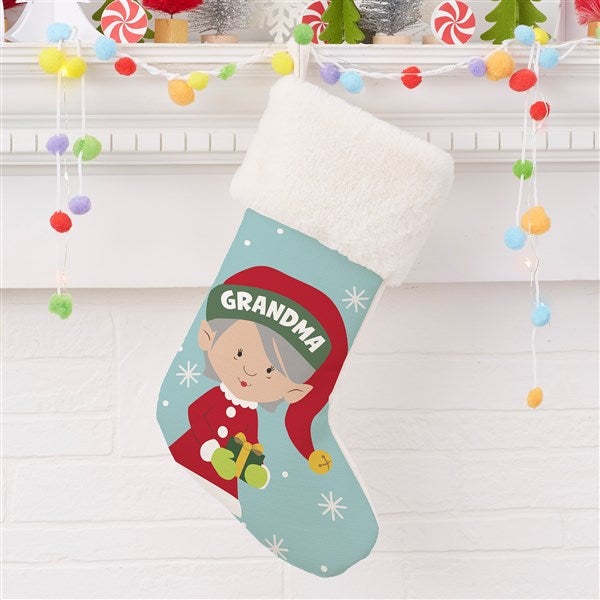 Christmas Elf Characters Personalized Christmas Stockings - 21842