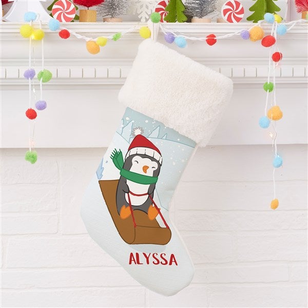 Whimsical Winter Characters Personalized Christmas Stockings - 21843