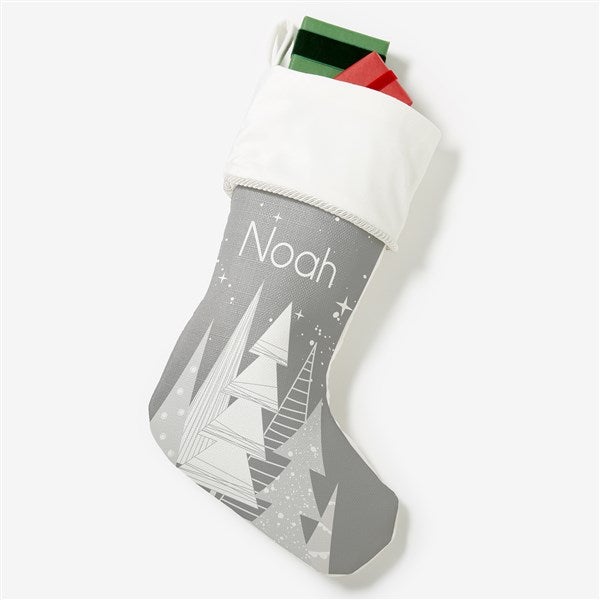 Frosty Neutrals Personalized Christmas Stockings - 21846