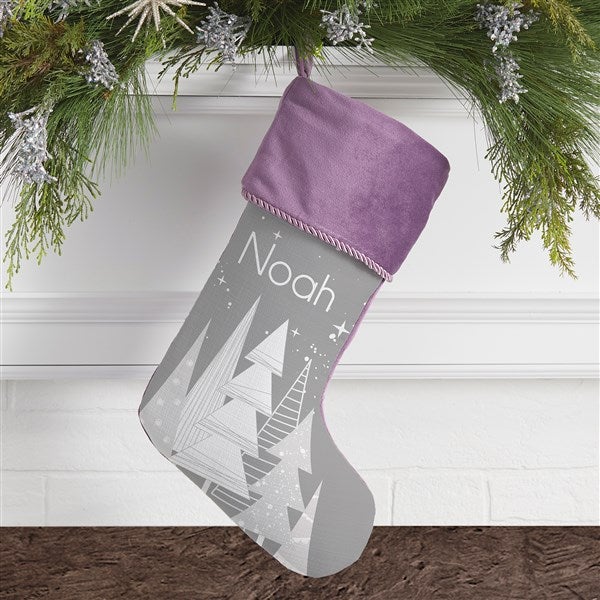 Frosty Neutrals Personalized Christmas Stockings - 21846