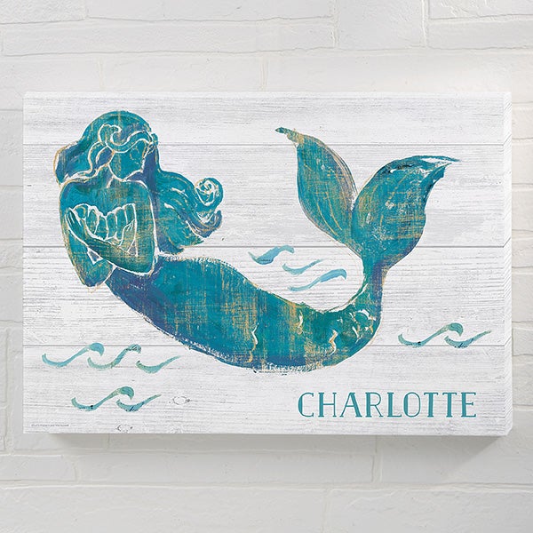 Personalized Mermaid Canvas Art - 21862