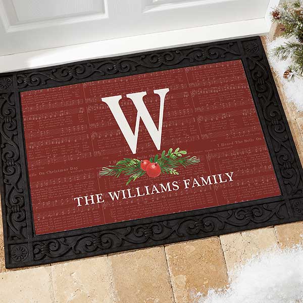 Nostalgic Noel Personalized Christmas Doormats - 21865