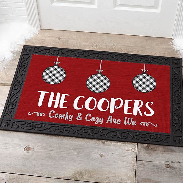 Farmhouse Christmas 20x35 Personalized Doormat Christmas Gifts