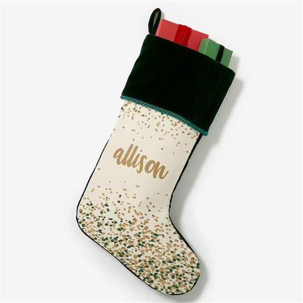 Sparkling Name Personalized Christmas Stockings - 21872