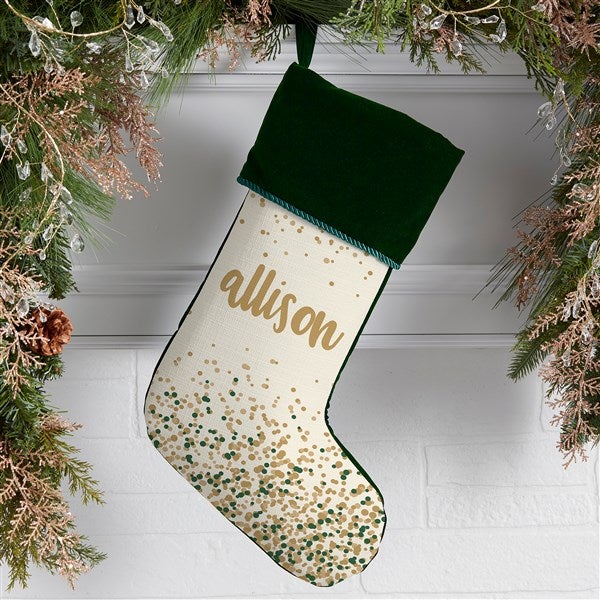 Sparkling Name Personalized Christmas Stockings - 21872