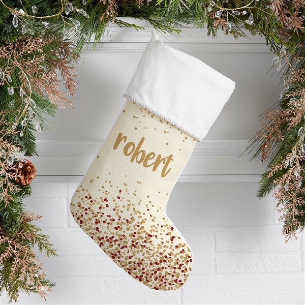 Sparkling Name Personalized Christmas Stockings - 21872